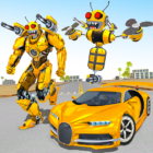 Bee Robot Car Transformation Game: Robot Car Games