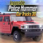 Impossible Police Hummer Car Tracks 3D